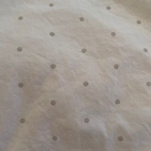 Restoration Hardware Queen white and light gray dot duvet